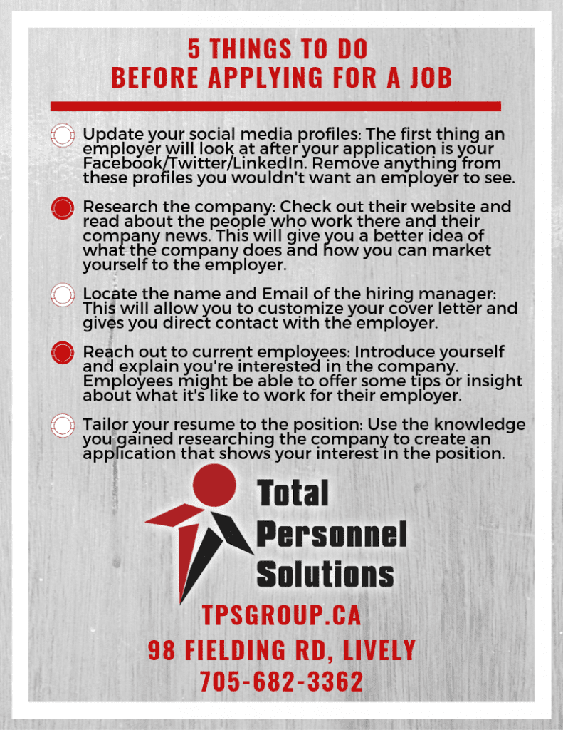 5 Things to do Before Applying to a Job